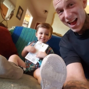 My brother, Brandon, with my son, Brian