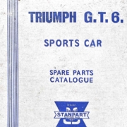 Triumph GT6 Spare Parts Catalog