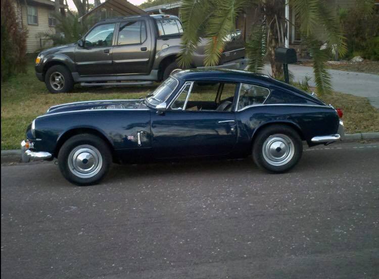 Side view of my 1967 Triumph GT6 Mk1